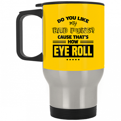 14 oz. Silver Travel Mug