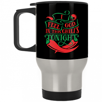 14 oz. Silver Travel Mug