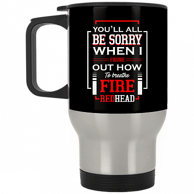 14 oz. Silver Travel Mug