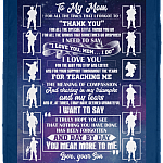 To My Mom For All The Times That I Forgot To Thank You Fleece Blanket - Premium Sherpa Blanket - Woven Blanket