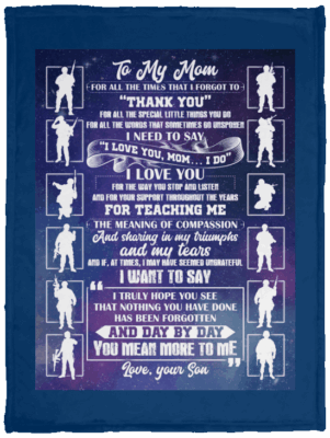 To My Mom For All The Times That I Forgot To Thank You Fleece Blanket - Premium Sherpa Blanket - Woven Blanket