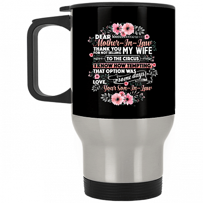 14 oz. Silver Travel Mug