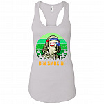 Ben Smoking Blunt Funny Fourth Of July Vintage Cotton Tank Top Tee - Ladies Racerback Tank