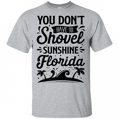 You Don't Have To Shovel Sunshine Florida T-Shirt