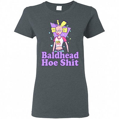 Alternative view of Baldhead Hoe Shit Funny Doll Premium Ladies T-Shirt - Ladies Triblend Dolman Sleeve T-Shirt