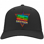 Gaymer LGBTQ Gay Pride Twill Cap - High-Profile Snapback Hat - Trucker Hat