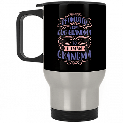 14 oz. Silver Travel Mug