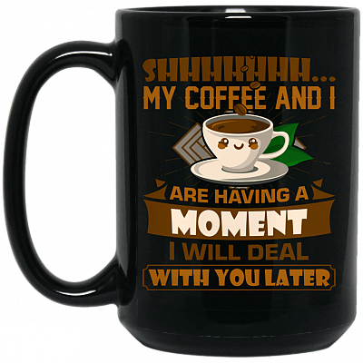 15 oz. Black Mug