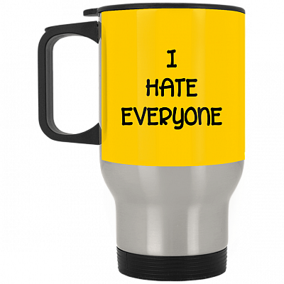 14 oz. Silver Travel Mug