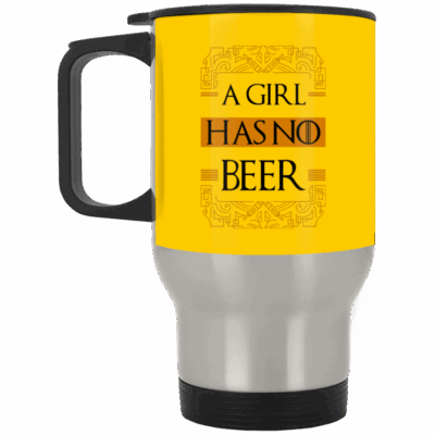 14 oz. Silver Travel Mug