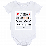 I Like Big Boobs and I Cannot Lie Baby Onesie - Funny Baby Onesie Bodysuits | Funny Cool Baby Gift Shirt