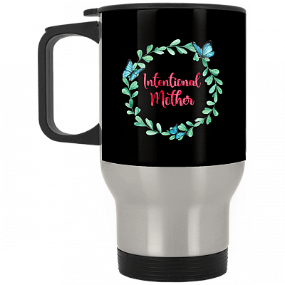 14 oz. Silver Travel Mug