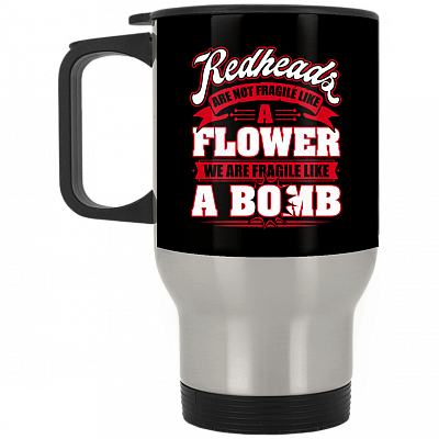 14 oz. Silver Travel Mug