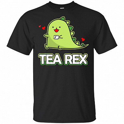 Fun Tea-Rex T-Rex T-Shirt - Love Tea T-Rex Dinosaur Lover Tee T Shirt
