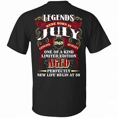 Legends were Born in July 1969 T-Shirt