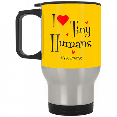 14 oz. Silver Travel Mug