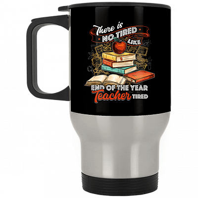 14 oz. Silver Travel Mug