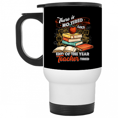 14 oz. White Travel Mug