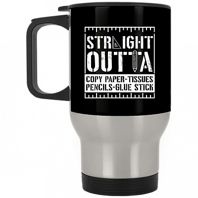 14 oz. Silver Travel Mug