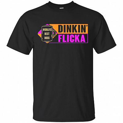 Dinkin Flicka World Best Boss T-Shirt
