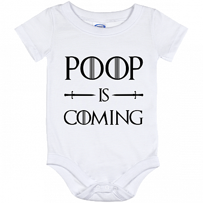 Poop Is Coming Baby Onesie - Baby Infant Bodysuit
