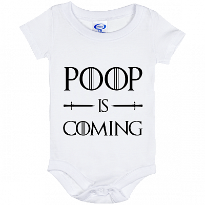 Alternative view of Poop Is Coming Baby Onesie - Baby Infant Bodysuit