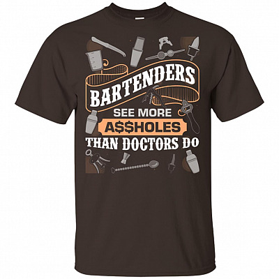 Alternative view of Funny Bartender T-Shirt - Best Gift for Bartenders