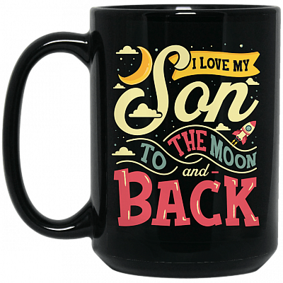 15 oz. Black Mug