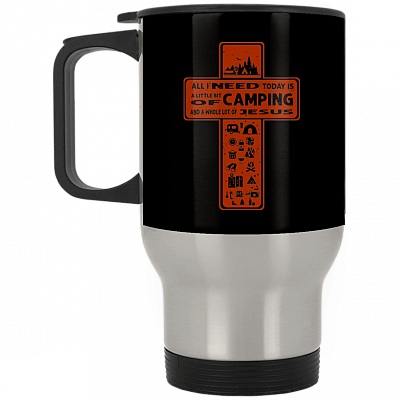 14 oz. Silver Travel Mug