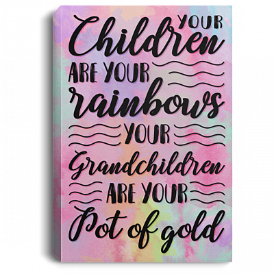 Your Children Are Your Rainbows Gallery Wrapped Framed Canvas Prints - Unframed Poster - Home Decor Wall Art