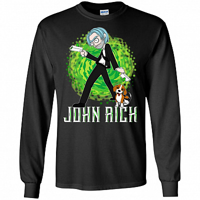 John Rick Be Kind To Animals Morty Long Sleeve - Hoodie - Sweatshirt