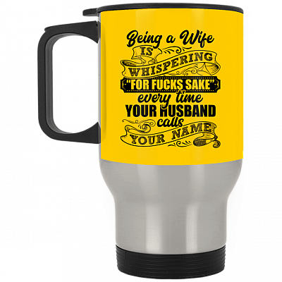 14 oz. Silver Travel Mug