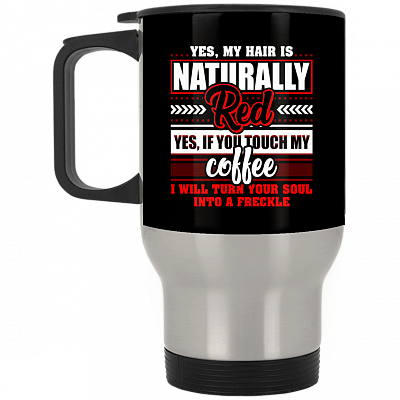 14 oz. Silver Travel Mug