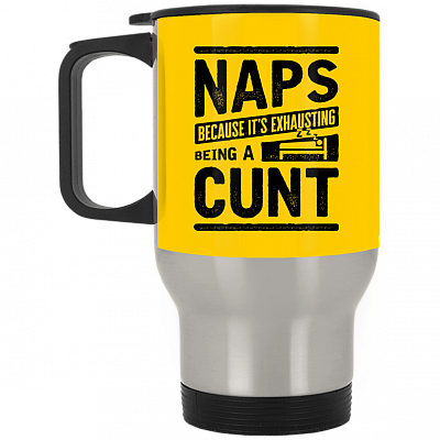 14 oz. Silver Travel Mug