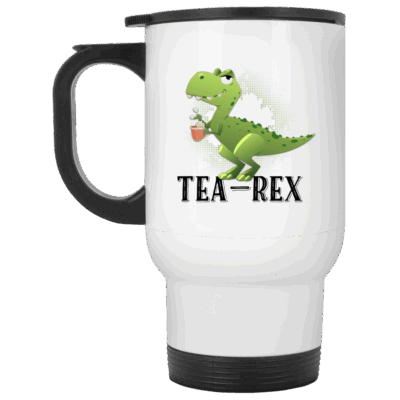 14 oz. White Travel Mug