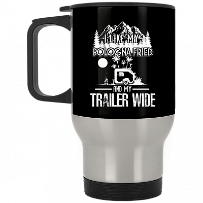 14 oz. Silver Travel Mug