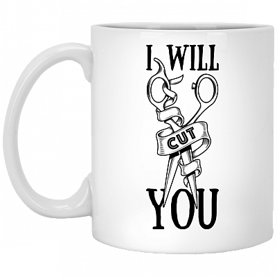 I Will Cut You Ceramic Coffee Mug - Beer Stein -Water Bottle - Color Changing Mug