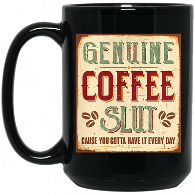 15 oz. Black Mug