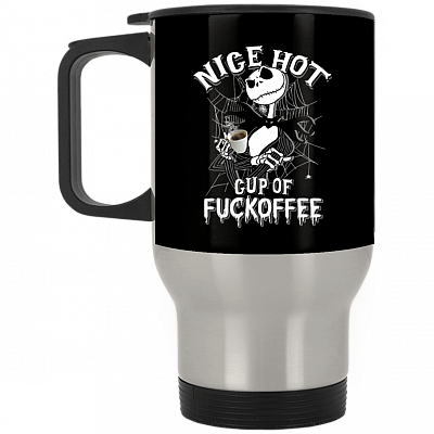 14 oz. Silver Travel Mug