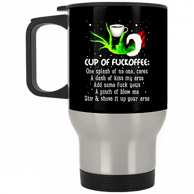 14 oz. Silver Travel Mug