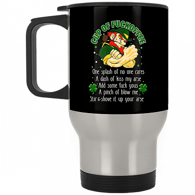 14 oz. Silver Travel Mug