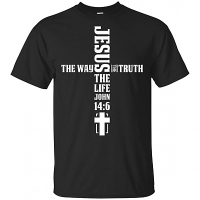 Jesus The Way The Truth The Life John 14:6 T-Shirt - V-Neck Shirt