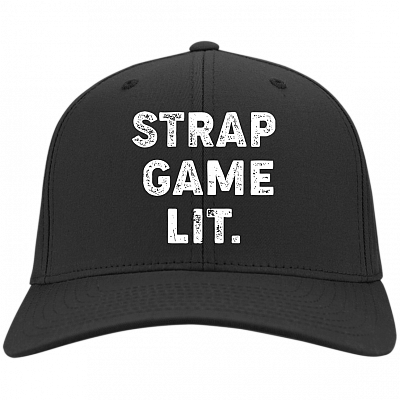 Strap Game Lit Twill Cap - Trucker Hat - Beanie - Knit Cap