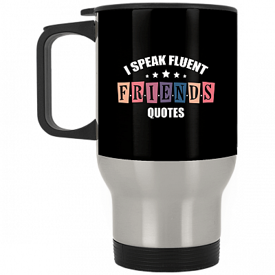 14 oz. Silver Travel Mug