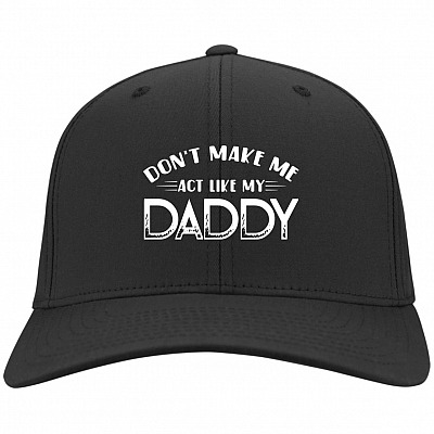 Act Like Daddy Twill Cap – High-Profile Snapback Hat – Trucker Hat – Knit Cap