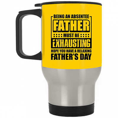 14 oz. Silver Travel Mug