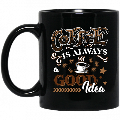 11 oz. Black Mug