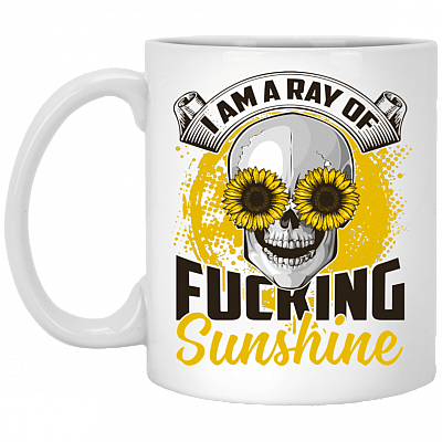 I Am Ray Of Fucking Sunshine Sunflower Changing Color Ceramic Coffee Mug - Travel Mug - Stainless Water Bottle