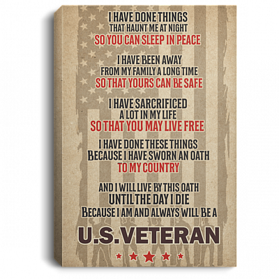 I Have Done Things That Haunt Me At Night Gallery Wrapped Framed Canvas Prints - Unframed Poster