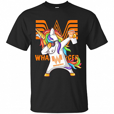 Burger Unicorn Dabbing T-Shirt - Dabbing Unicorn Shirt